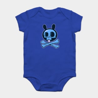 The Cute Bunny of Death (Blue) Baby Bodysuit